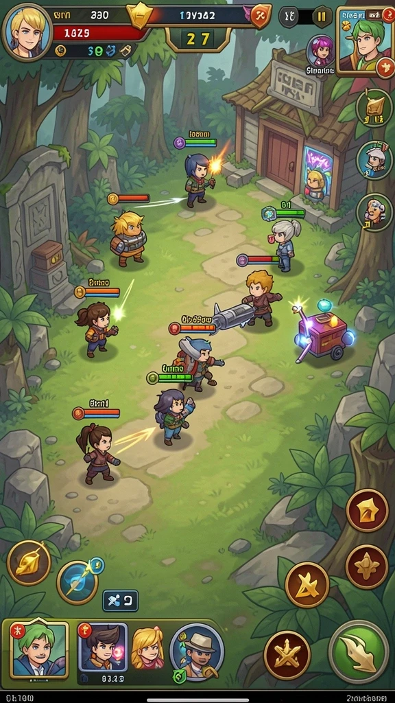 666f - Screenshot dari level pertama yang menantang.