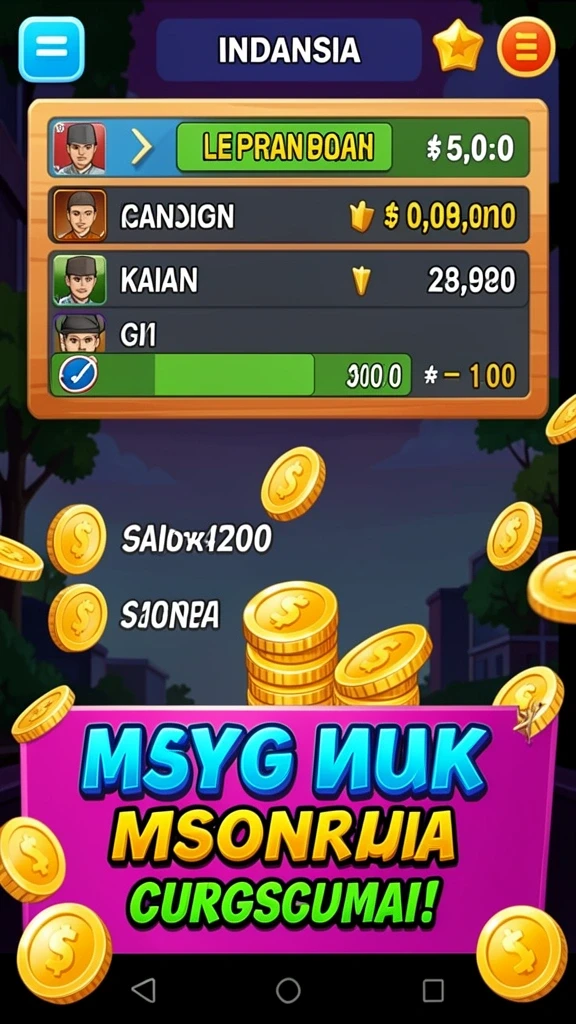 katakwin - Tampilan awal KATAKWIN yang menarik dengan karakter lucu.