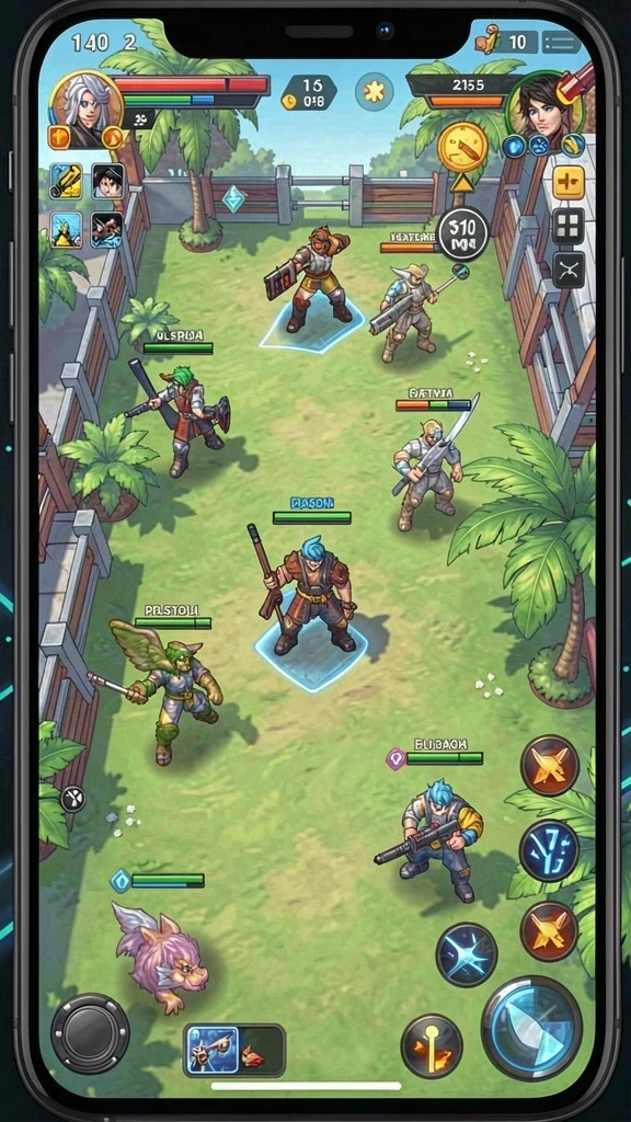 kkwin - Mode multiplayer yang memungkinkan interaksi dengan teman.