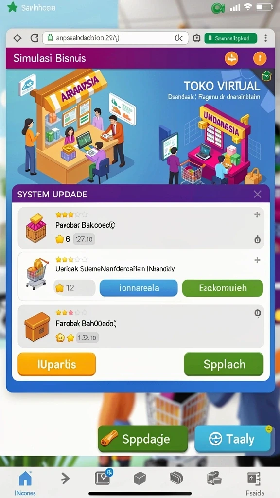 me355 - Tampilan awal yang menarik dan penuh warna.